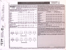 Load image into Gallery viewer, Sewing Pattern: McCalls M4867