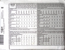 Load image into Gallery viewer, Sewing Pattern: McCalls 4018