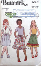 Load image into Gallery viewer, Vintage Sewing Pattern: Butterick 5892