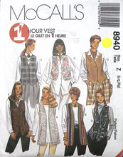 Load image into Gallery viewer, Vintage Sewing Pattern: McCalls 8940