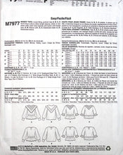 Load image into Gallery viewer, Sewing Pattern: McCalls M7977