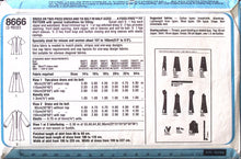 Load image into Gallery viewer, Vintage Sewing Pattern: Simplicity 8666