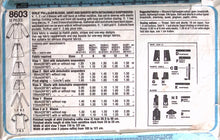 Load image into Gallery viewer, Vintage Sewing Pattern: Simplicity 8603