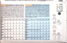 Load image into Gallery viewer, Uncut Vintage Sewing Pattern: Butterick 6402