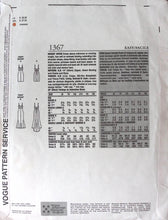 Load image into Gallery viewer, Sewing Pattern: Vogue 1367