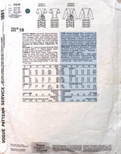 Load image into Gallery viewer, Vintage Sewing Pattern: Vogue 1891