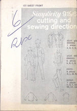 Load image into Gallery viewer, Vintage Sewing Pattern: Simplicity 9196