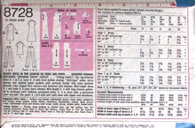 Load image into Gallery viewer, Vintage Sewing Pattern: Simplicity 8728