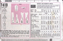 Load image into Gallery viewer, Vintage Sewing Pattern: Simplicity 7419