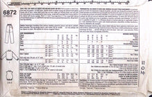 Load image into Gallery viewer, Vintage Sewing Pattern: Simplicity 6872