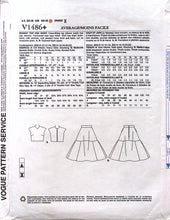 Load image into Gallery viewer, Sewing Pattern: Vogue V1486
