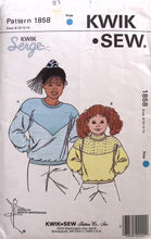 Load image into Gallery viewer, Vintage Sewing Pattern: Kwik Sew 1858