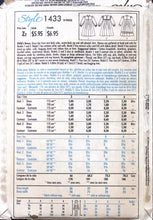 Load image into Gallery viewer, Vintage Sewing Pattern: Style 1433