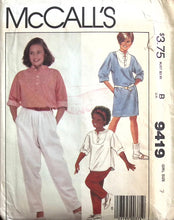 Load image into Gallery viewer, Vintage Sewing Pattern: McCalls 9419