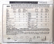 Load image into Gallery viewer, Vintage Sewing Pattern: McCalls 9331