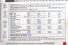 Load image into Gallery viewer, Vintage Sewing Pattern: Style 2209