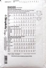 Load image into Gallery viewer, Sewing Pattern: Simplicity S9335
