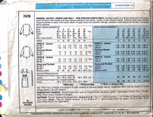 Load image into Gallery viewer, Vintage Sewing Pattern: McCalls 7478