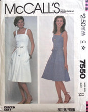 Load image into Gallery viewer, Vintage Sewing Pattern: McCalls 7550