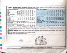 Load image into Gallery viewer, Vintage Sewing Pattern: McCalls 7550