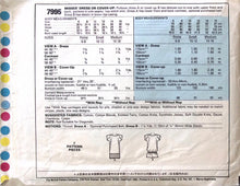 Load image into Gallery viewer, Vintage Sewing Pattern: McCalls 7995