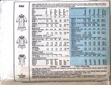 Load image into Gallery viewer, Vintage Sewing Pattern: McCalls 6262