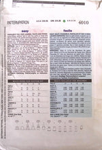 Load image into Gallery viewer, Sewing Pattern: Butterick 4010