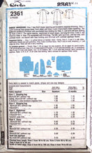 Load image into Gallery viewer, Vintage Sewing Pattern: Style 2361