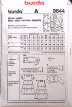 Load image into Gallery viewer, Sewing Pattern: Burda 9644