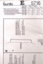 Load image into Gallery viewer, Vintage Sewing Pattern: Burda 5716