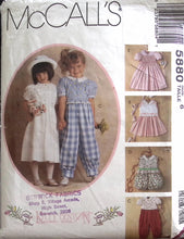 Load image into Gallery viewer, Vintage Sewing Pattern: McCalls 5880