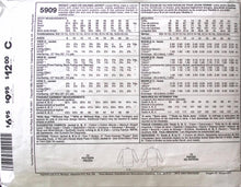 Load image into Gallery viewer, Vintage Sewing Pattern: McCalls 5909