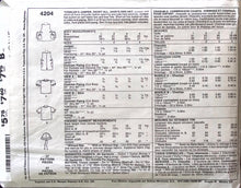 Load image into Gallery viewer, Vintage Sewing Pattern: McCalls 4204