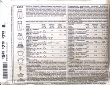 Load image into Gallery viewer, Vintage Sewing Pattern: McCalls 4312