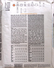 Load image into Gallery viewer, Vintage Sewing Pattern: Vogue 1236