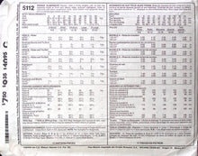 Load image into Gallery viewer, Vintage Sewing Pattern: McCalls 5112