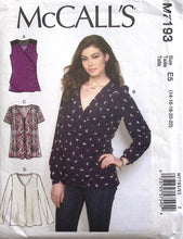 Load image into Gallery viewer, Sewing Pattern: McCalls M7193