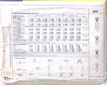 Load image into Gallery viewer, Vintage Sewing Pattern: McCalls 3501