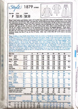 Load image into Gallery viewer, Vintage Sewing Pattern: Style 1879