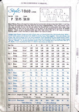 Load image into Gallery viewer, Vintage Sewing Pattern: Style 1868