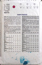 Load image into Gallery viewer, Vintage Sewing Pattern: Vogue 9273