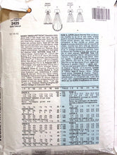 Load image into Gallery viewer, Vintage Sewing Pattern: Vogue 2425
