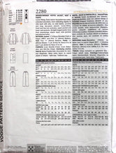 Load image into Gallery viewer, Vintage Sewing Pattern: Vogue 2280