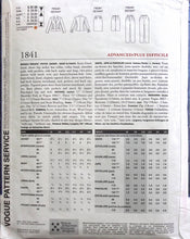 Load image into Gallery viewer, Vintage Sewing Pattern: Vogue 1841
