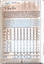 Load image into Gallery viewer, Vintage Sewing Pattern: Style 1219