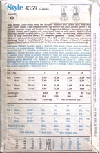 Load image into Gallery viewer, Vintage Sewing Pattern: Style 4359