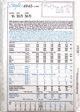 Load image into Gallery viewer, Vintage Sewing Pattern: Style 4945