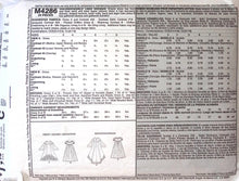 Load image into Gallery viewer, Sewing Pattern: McCalls 4286