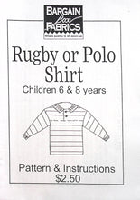 Load image into Gallery viewer, Vintage Sewing Pattern: Bargain Box Fabrics Rugby or Polo Top