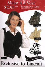 Load image into Gallery viewer, Sewing Pattern: Lincraft 1003